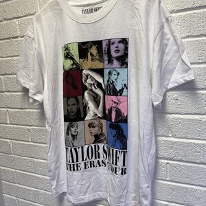 Taylor Swift The Eras Tour Official Merch White T-Shirt Large 2023-24